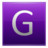 Letter G violet